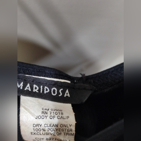 MARIPOSA Black and Silver Thin-Strap Midi Dress - Picture 2 of 10